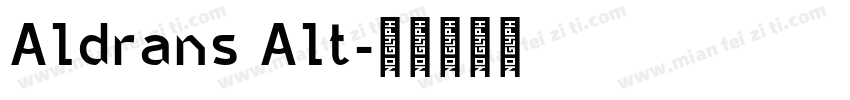 Aldrans Alt字体转换